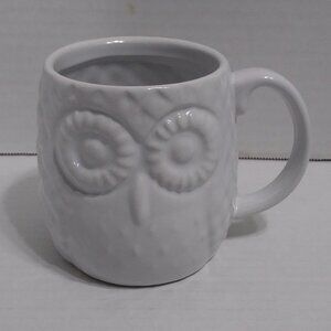 Home Essentials White Owl Ceramic Coffee Mug